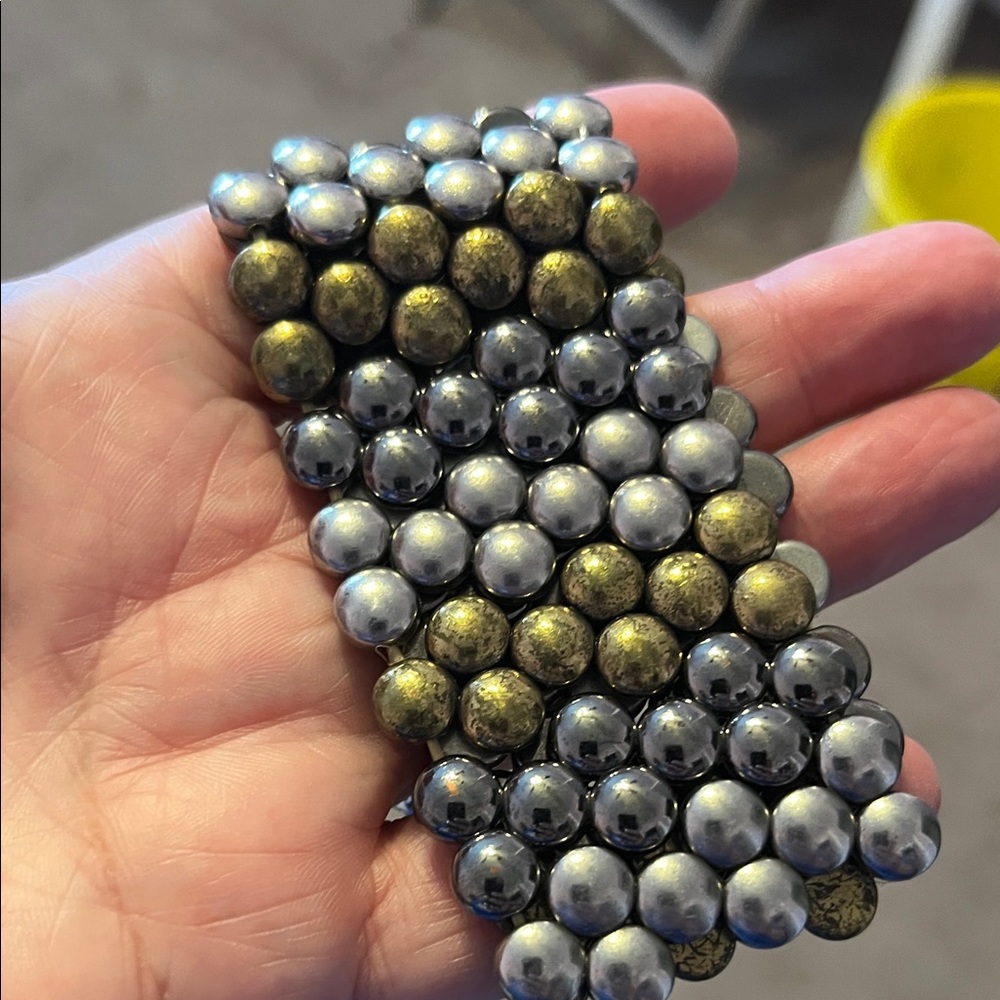 Metallic Beaded Bracelet